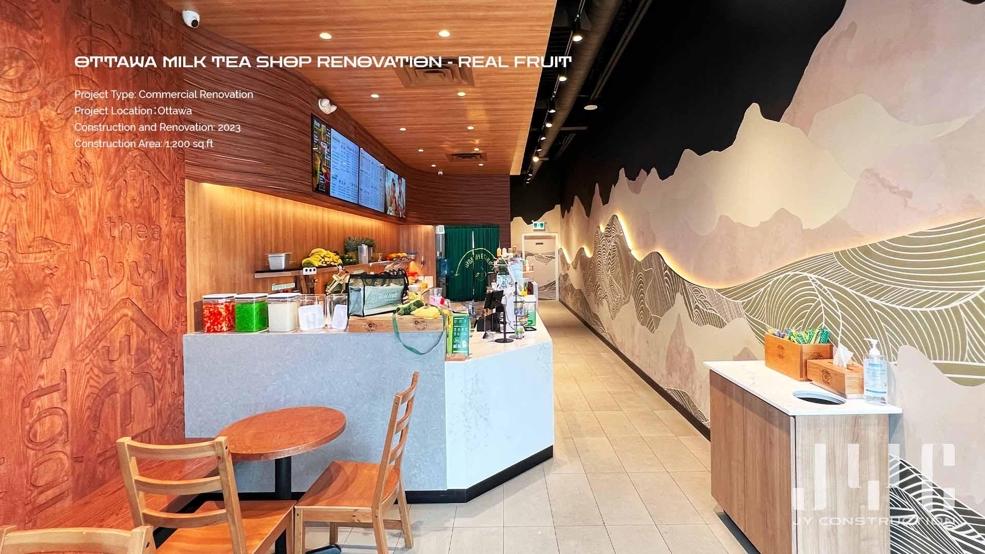 Ottawa Milk Tea Shop Renovation—REAL FRUIT BUBBLE TEA OTTAWA JY
