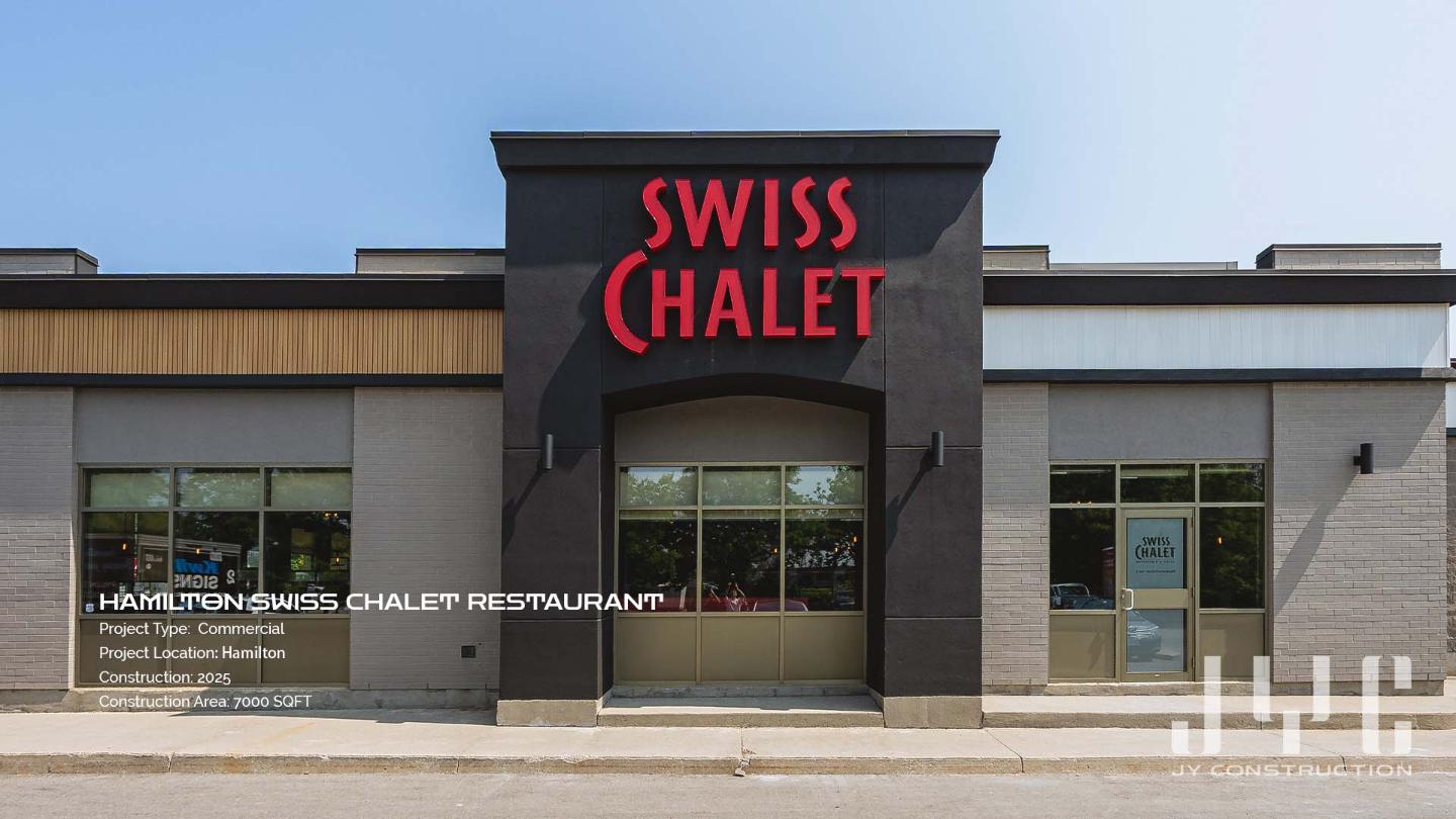 Hamilton Commercial Renovation - Swiss Chalet | JY Construction