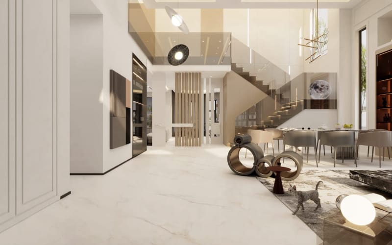 Single-Family Home Design | Light Luxury & Space Optimization