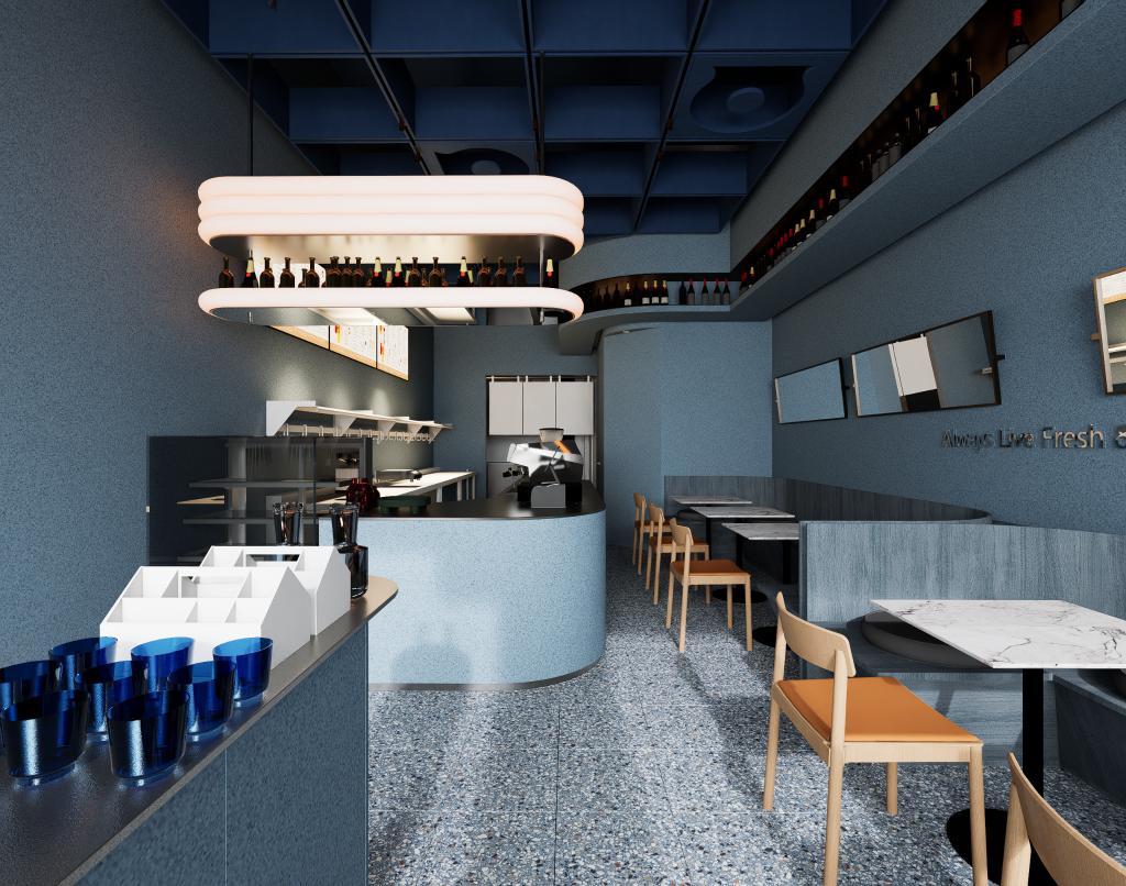 Alfa Tea Concept Downtown | Bubble Tea Shop Interior Design