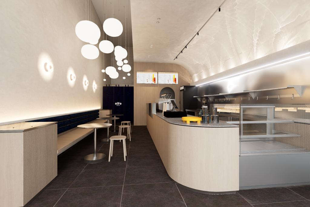 Alfa Tea Concept Richmond | Bubble Tea Shop Interior Design