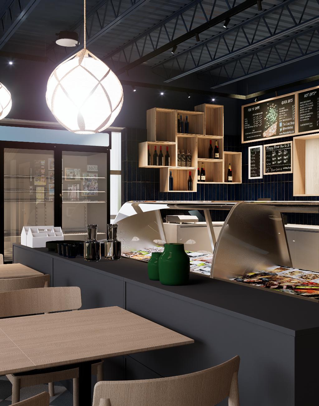 Seafood Retail Store Interior Design